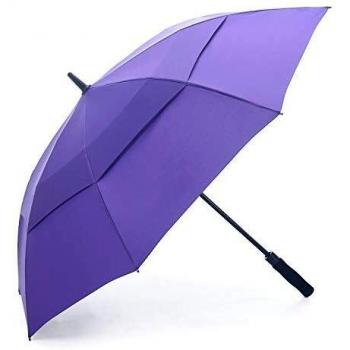 WindGuard Rumblella 55” Purple Golf Umbrella – UV Protection, Auto‑Open
