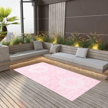VidaXL Outdoorteppich Rosa 120x180 cm