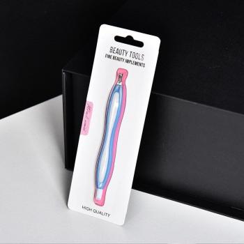 2-in-1 Nail Cuticle Care Tool with Rubber Tip for Safe Dead Skin Removal