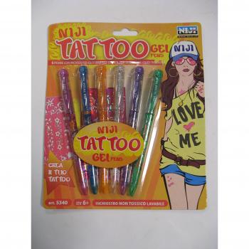 Penne Glitterate Niji 6 Pezzi