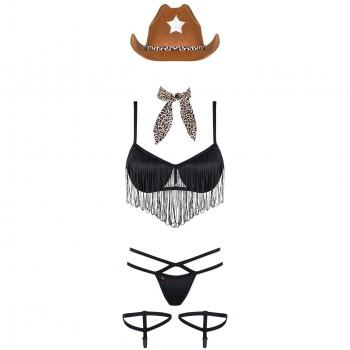 Rodeo-Cowgirl-Maske & Outfit 832-CST-1 (S/M)