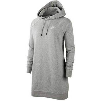 Dress Donna Nike Sportswear Essential – Colore Grigio Scuro Mélange e Bianco – Taglia L