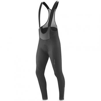 Gonso Stivo Bib Tights – Noir with Bright Green Accent – L Male