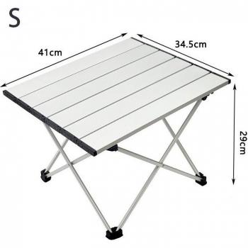 Table de Pêche Pliable en Alliage d'Aluminium