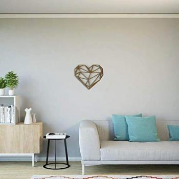 Décoration murale en acier laminé à froid avec motif de cœur Homemania