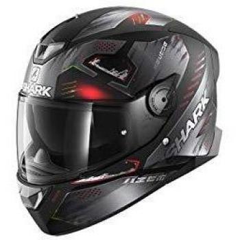 Casque intégral Shark Skwal 2 Venger Noir Mat Anthracite Rouge Taille XS