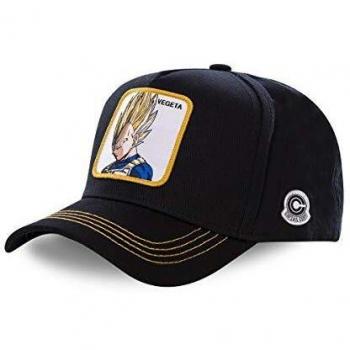 Casquette Capslab Vegeta Trucker Cap Dragon Ball Z avec Logo Réfléchissant