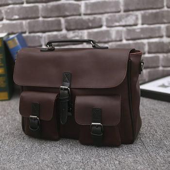 Classic Men's Crossbody Briefcase
