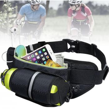 Running Waist Bag with Water Bottle Compartment