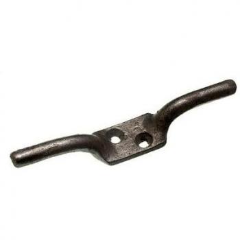 Cleat Hook Trailer Rope Tieback BZP Steel 125mm 5 Inch + Screws