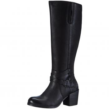 Bugatti V57351: Damen Langschritt Stiefel, Schwarz, EU 37