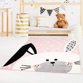 Teppich Rosa Spielwelt für Kinderzimmer