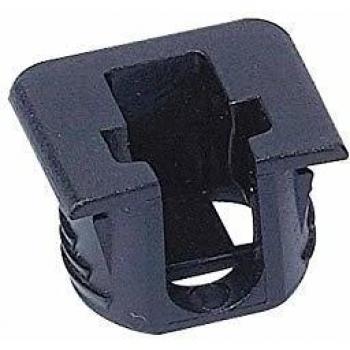 Nylon boîtier support Ø15 – Noir – Italiana Ferramenta