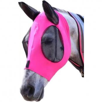 Masque anti-insectes léger pour chevaux avec couvre-nez