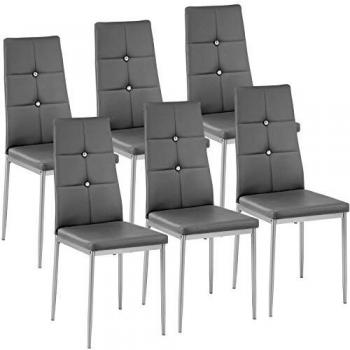 TecTake Set di Sedie per Sala da Pranzo 40x42x97cm