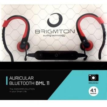 Auriculares Brigmton BML-11 Bluetooth Sport Rojo