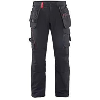 Pantaloni 4D Artigiani Lungo Nero Rosso 1522 FR46 SE52