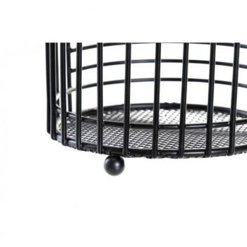 Cubertero de acero negro