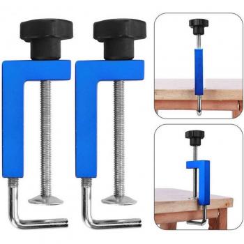 2Pcs 100mm Blue Woodworking Fence Clamps