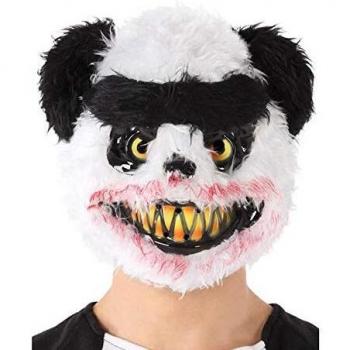 Unisex ATOSA Zombie Panda Mask – Halloween Costume, Black & White