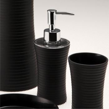 Dispenser Sapone Nero Serie Bowling