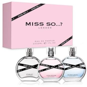 Miss So? Pink Travel Pack – 3 Mini Eau de Parfum Bottles, 30 ml each (90 ml)