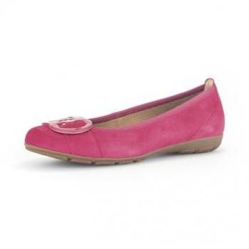 Pink Suede Gabor Rosta Ballet Pumps for Women – Size 5