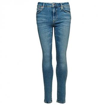 Jeans Casual Superdry para Mujer en Algodón Orgánico Vintage Azul