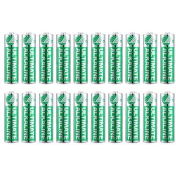Deltaco AA‑Batteriepaket 20er – Alkali, 1,5 V (Cd/Hg)
