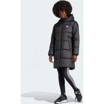 Adidas Originals Lange Steppjacke Schwarz für Frauen XS