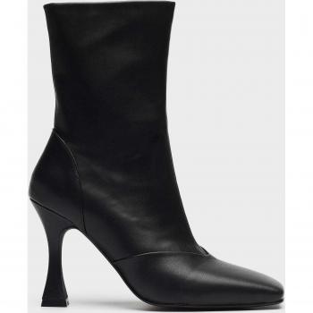 Botas de mujer Mim Shoes Clam negras de tacón y caña media
