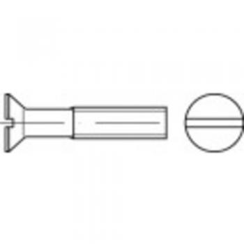 ToolCraft Messing‑Senkschraube M2,5 6 mm Schlitz DIN 963 – 200 Stück