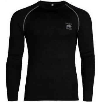 Chemise sportive compressive longue manche noir Raging Bull