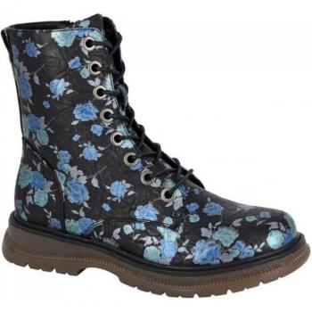 Cipriata Women’s Annetta Black Floral Ankle Boots