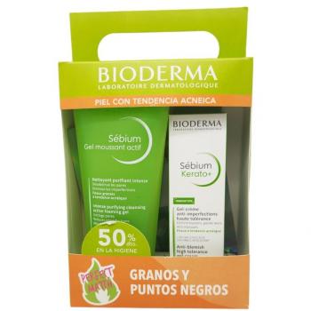 Bioderma Sébium Pack Gel Moussant Actif, 200Ml + Kerato, 30 Ml