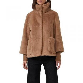 Cappotto Semplice Marrone Chiaro s.Oliver