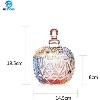 Elegante Glasbehälter für Hochzeitsdekoration