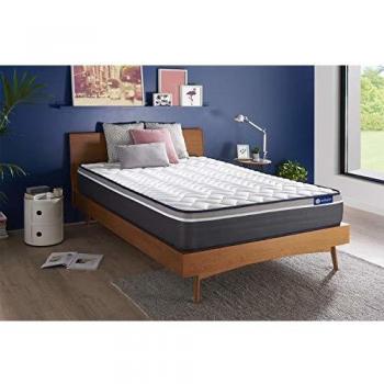 ACTISOM Matelas 140x200 cm – Ressorts Ensachés + Mémoire de Forme, Maxi Épaisseur, 7 Zones de Confort