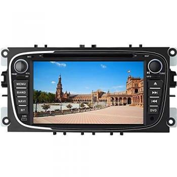 AWESAFE Autoradio 7 pollici con GPS/FM/RDS/CD/DVD/USB/SD