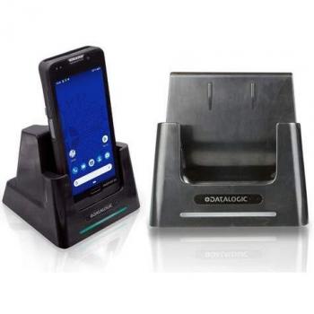 Datalogic Dock, Singolo Slot, Completo con Chiave di Sblocco e Plug-in USB/Ethernet Nero