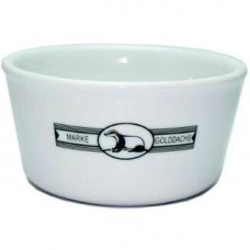 Golddachs hochwertiger Rasiertopf aus Porzellan, unglasiert