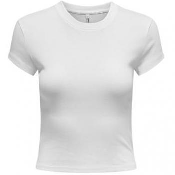 ONLY Elina Kurzarmshirt mit O-Ausschnitt
