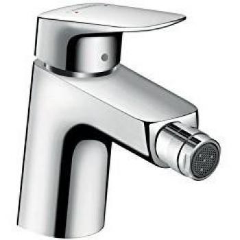 Single Lever Bidet Mixer 70 Logis, Hansgrohe, with Pop-Up Waste, Chrome