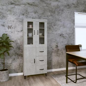 VidaXL Highboard 69.5x34x180 cm Concrete Grey