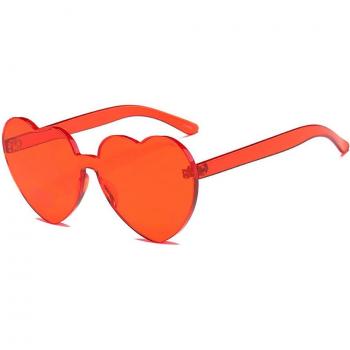 Rosa Liebe Herz Sonnenbrille UV400 für Damen