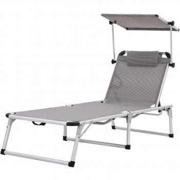 Lettino Sdraio Reclinabile 55x193x31 cm – Porta massimo 150 kg – SONGMICS