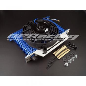 Enfriador de aceite de motor con ventilador y soporte 13 filas