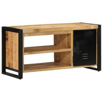 Solid Mango Wood Shoe Bench 100x40x50cm – Vidaxl