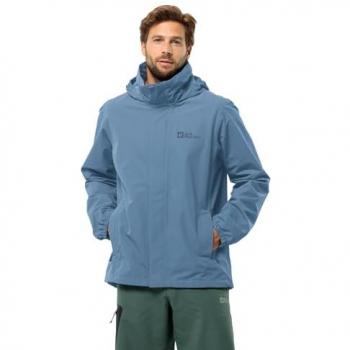 Giacca Jack Wolfskin Stormy Point 2L celeste