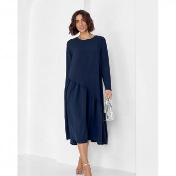 Gonna blu intenso con volan asimmetrico ISSA PLUS S